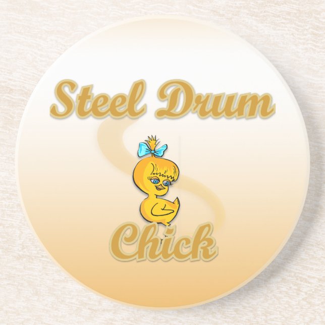 Steel Drum Chick Coaster (Front)