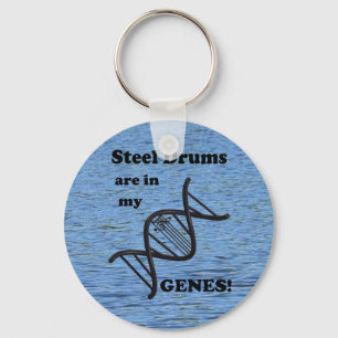Steel Drums Are In My Genes Keychain