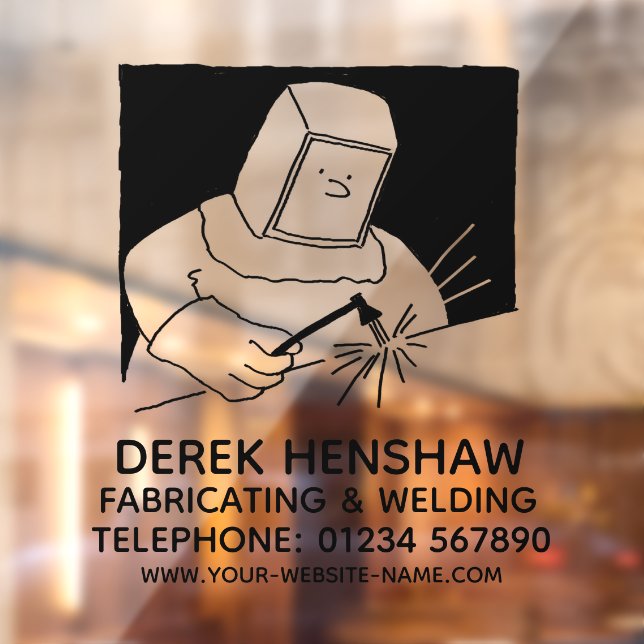 Steel Fabricating & Welding Window Cling (Sheet 2)