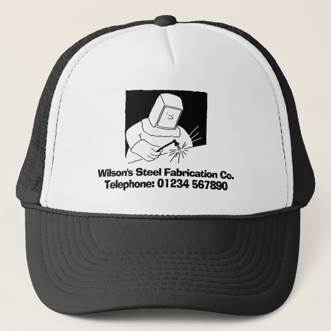 Steel Fabrication & Welding Business. Trucker Hat (Front)