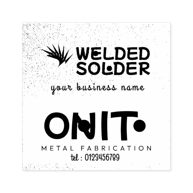 Steel Fabricators & Welding Rubber Stamp (Imprint)