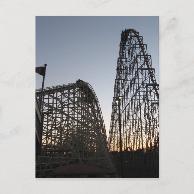 Steel Force and Thunderhawk Dorney Park Postcard (Front)