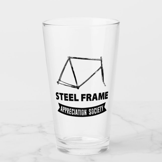 Steel Frame Bike Appreciation Society Glass (Front)