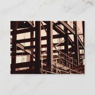Steel Frame Construction, Mini Photo Business Card