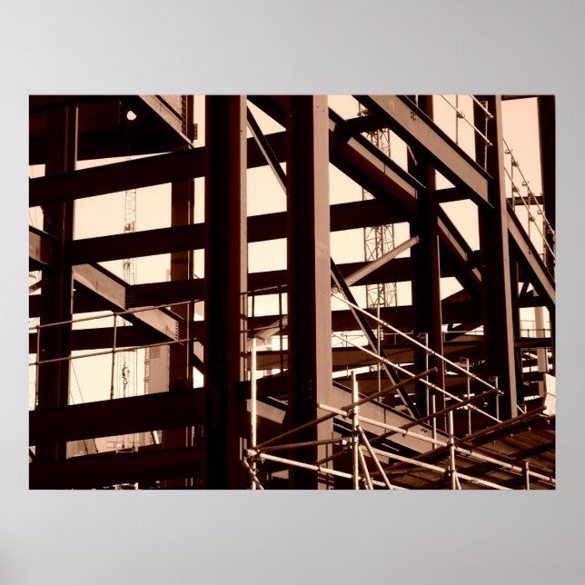 Steel Frame Construction Poster (Front)