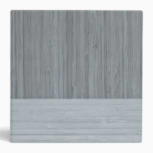 Steel Grey Bamboo Border Wood Grain Look Binder