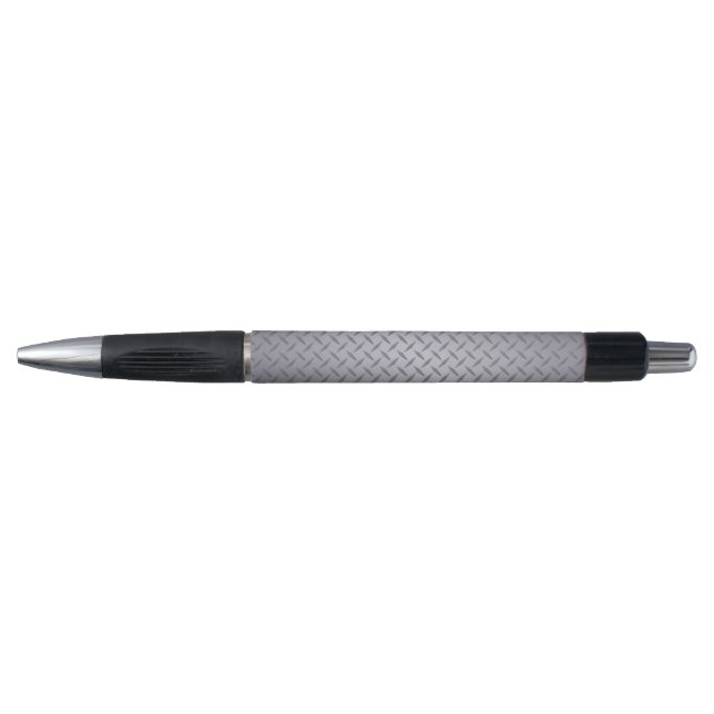 Steel Grey Diamond Plate Pen (Front)