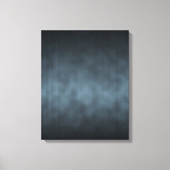 Steel Grey Gothic Ombre Background Art Canvas Print (Front)