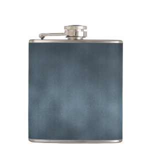 Steel Grey Gothic Ombre Background Art Hip Flask