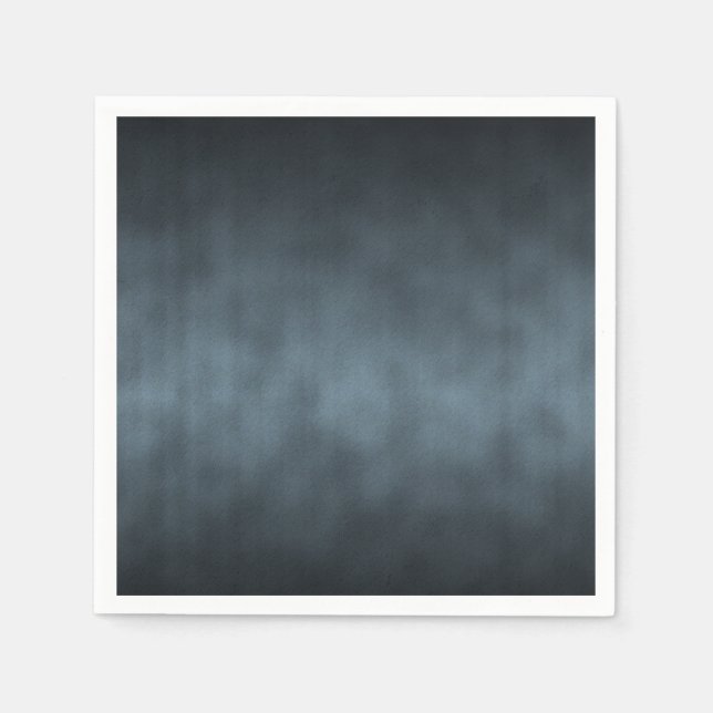 Steel Grey Gothic Ombre Background Art Napkin (Front)