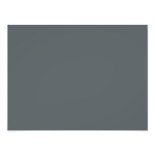 Steel Grey Personalized Grey Silver Trend Colour Photo Print