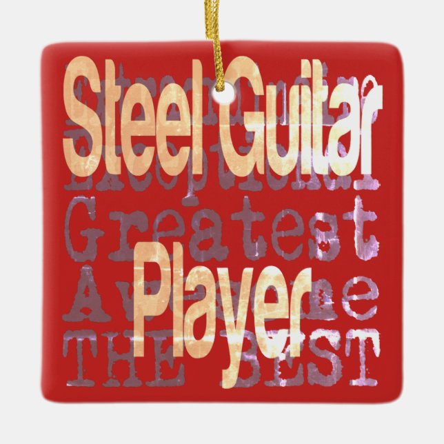 Steel Guitar Player Extraordinaire Ceramic Ornament (Front)