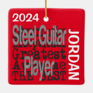 Steel Guitar Player Extraordinaire CUSTOM Ceramic Ornament