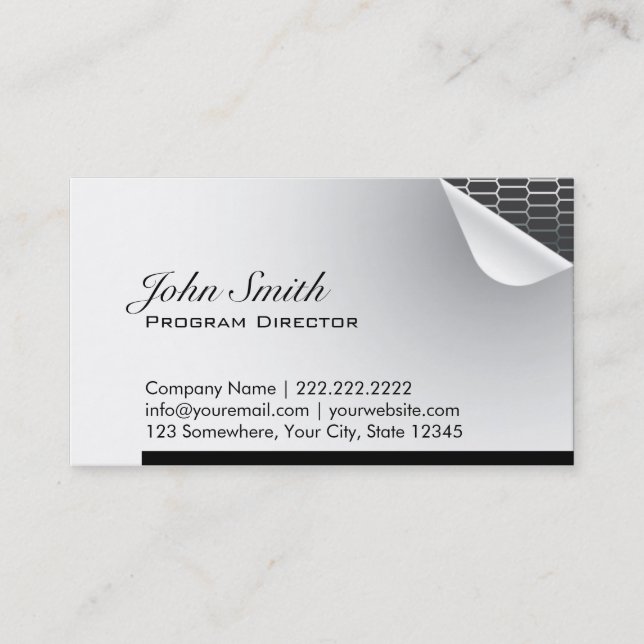 Steel Inside Program Director Business Card (Front)
