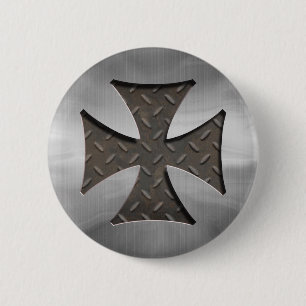 Steel Maltese 416 2 Inch Round Button