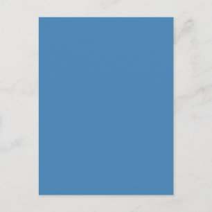 Steel Medium Sky Blue Solid Trend Colour Backgroun Postcard