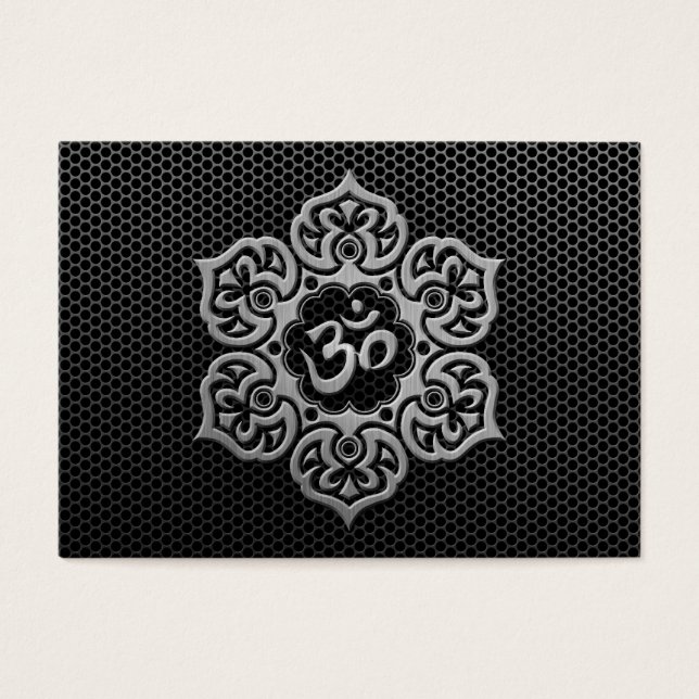 Steel Mesh Floral Om (Front)