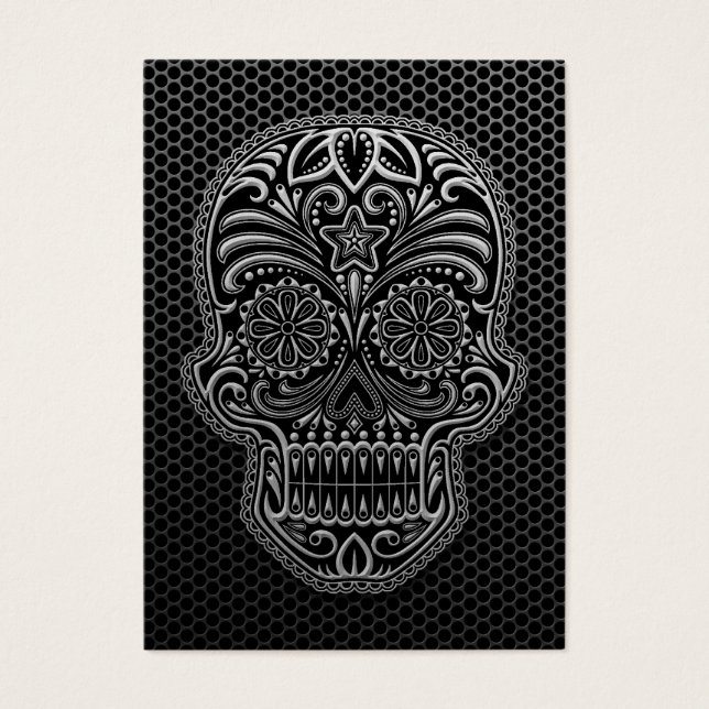 Steel Mesh Sugar Skull (Front)