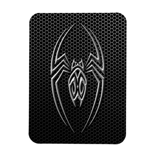 Steel Mesh Tribal Spider Magnet (Vertical)