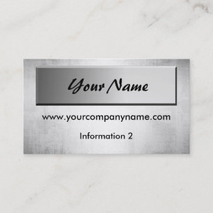 Steel Metal Business Cards