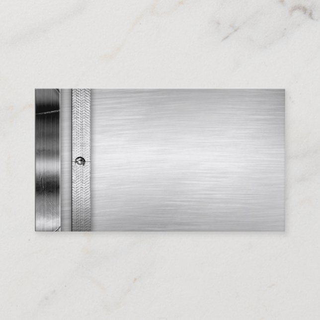 Steel Metal Business Cards (Front)