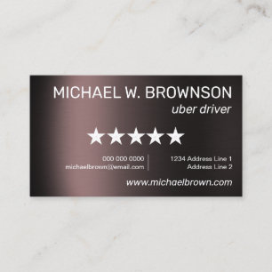 Steel Minimal Driver Business Card