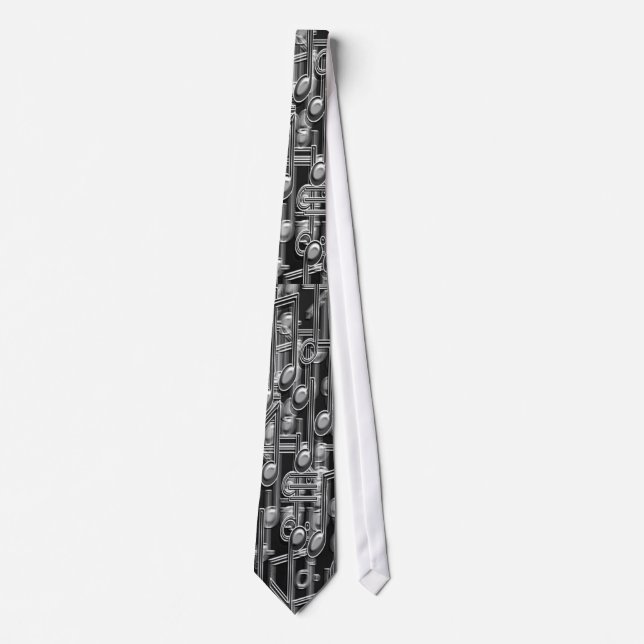Steel Notes Tie (Front)