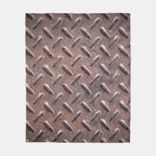 Steel old surface plates non slip patter. abstract fleece blanket