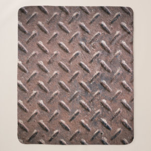 Steel old surface plates non slip patter. abstract sherpa blanket