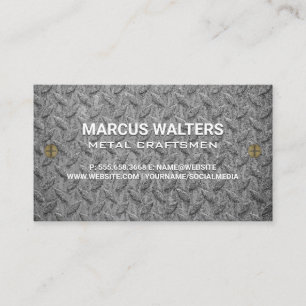 Steel Pattern   Metal Screws Business Card