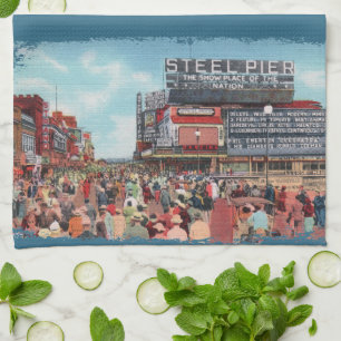 Steel Pier - Atlantic City Kitchen Towel
