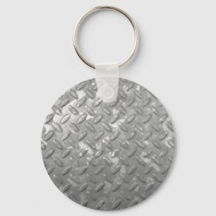 Steel plate keychain