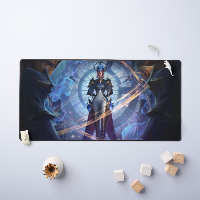 Steel Shadow Gaming Desk Mat | Assassin Aesthetics (Kids Table)