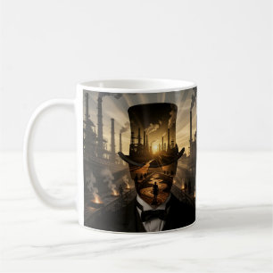 Steel & Sunsets Exploring the Industrial Frontier Coffee Mug
