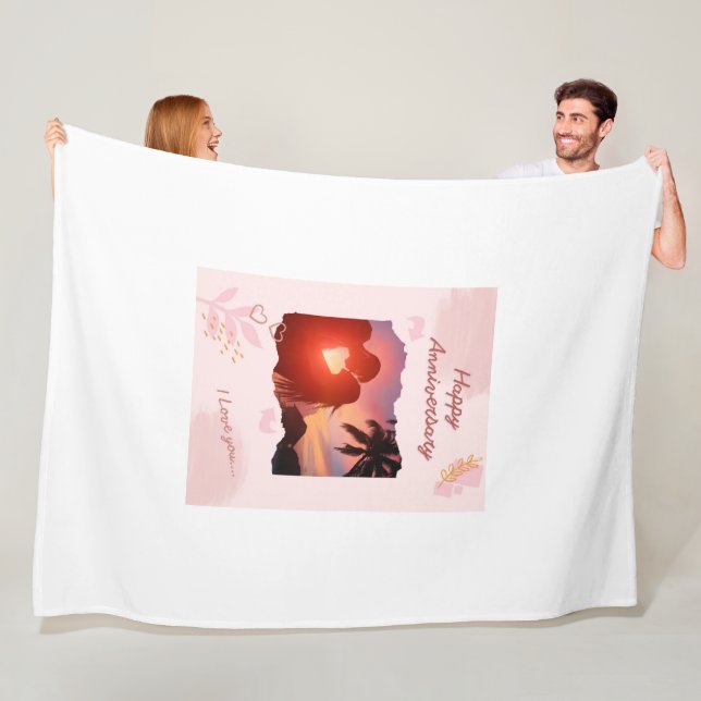 Steel Watercolor Fleece Blanket Mystical Comfort (In Situ)