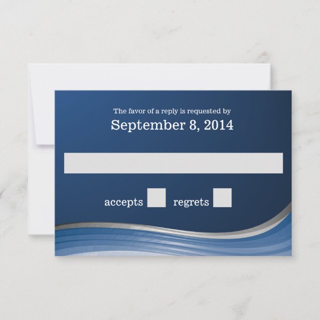 Steel Wave Blue RSVP (Front)