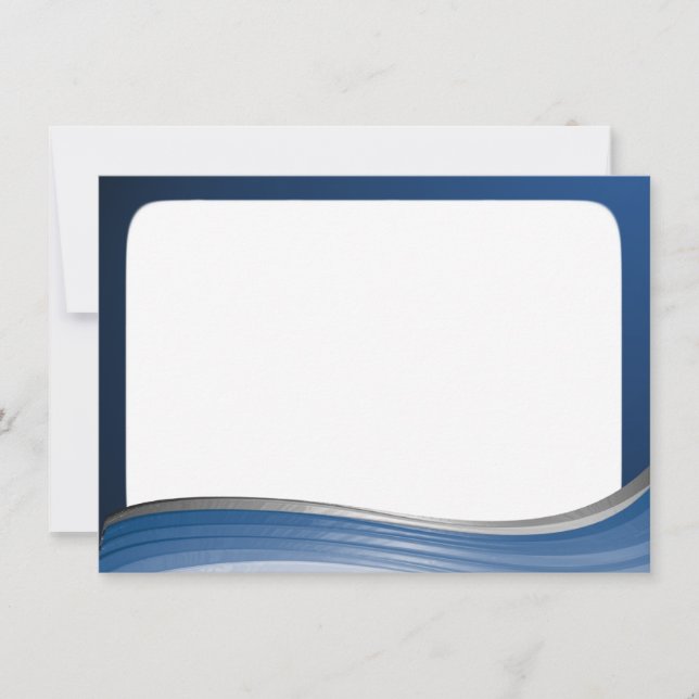 Steel Wave Thank You Flat Note (Front)