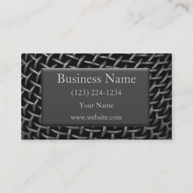 Steel Wire Business Card (Front)