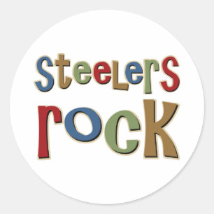 Steelers Rock Classic Round Sticker