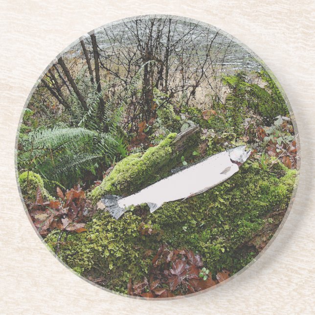 Steelhead Trout Fishermans' Coaster (Front)