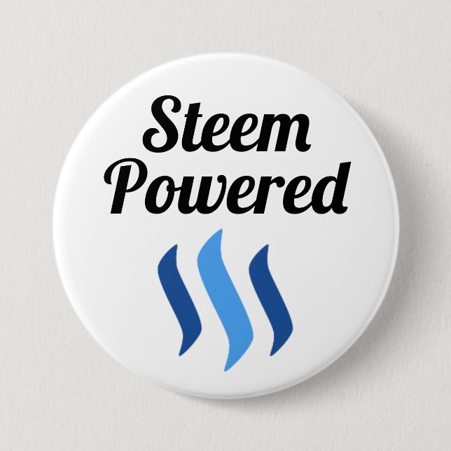 Steem Powered Button (Front)