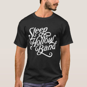Steep Hollow Band - black tee with white word logo