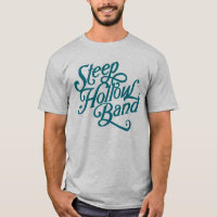 Steep Hollow Band - blue word logo shirt