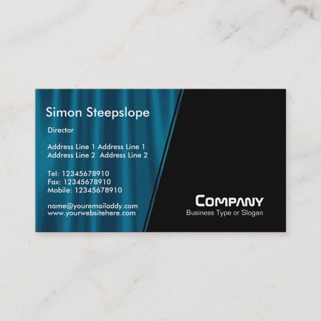 Steep Slope - Drapery 01 Business Card (Front)
