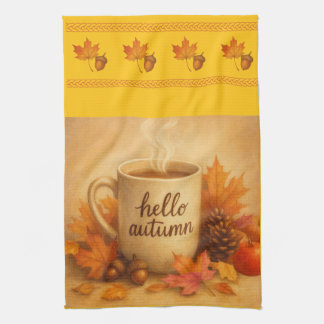 Steeped in Season Wide Border Kitchen Towels