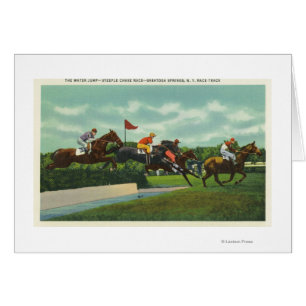 Steeple Chase Water Jump at Race Track