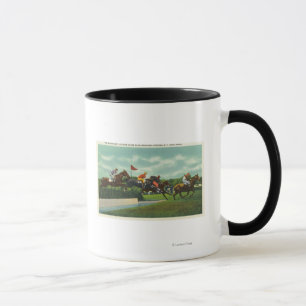 Steeple Chase Water Jump at Race Track Mug