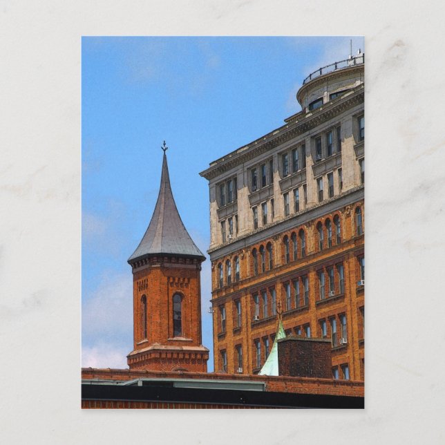 Steeple with Gull Postcard (Front)
