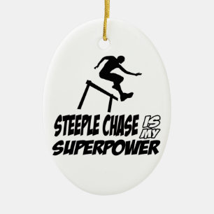 Steeplechase designs ceramic ornament