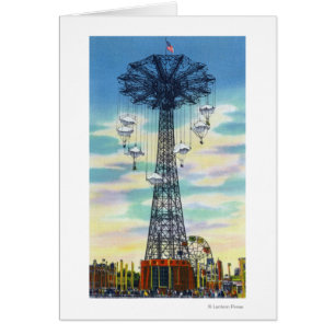 Steeplechase Park Parachute Jump Jump Heure de Jou